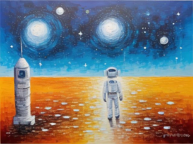 科技绘画,跨越时空的艺术探索,第1张 科技绘画,跨越时空的艺术探索,科技绘画,跨越时空的艺术探索,第1张