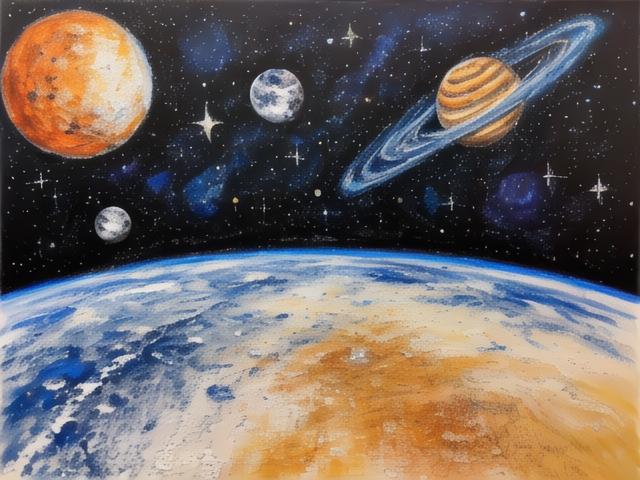 遨游星际,笔触间感受航天科技的魅力——航天科技创作绘画的艺术之旅,第1张 遨游星际,笔触间感受航天科技的魅力——航天科技创作绘画的艺术之旅,遨游星际,笔触间感受航天科技的魅力——航天科技创作绘画的艺术之旅,第1张